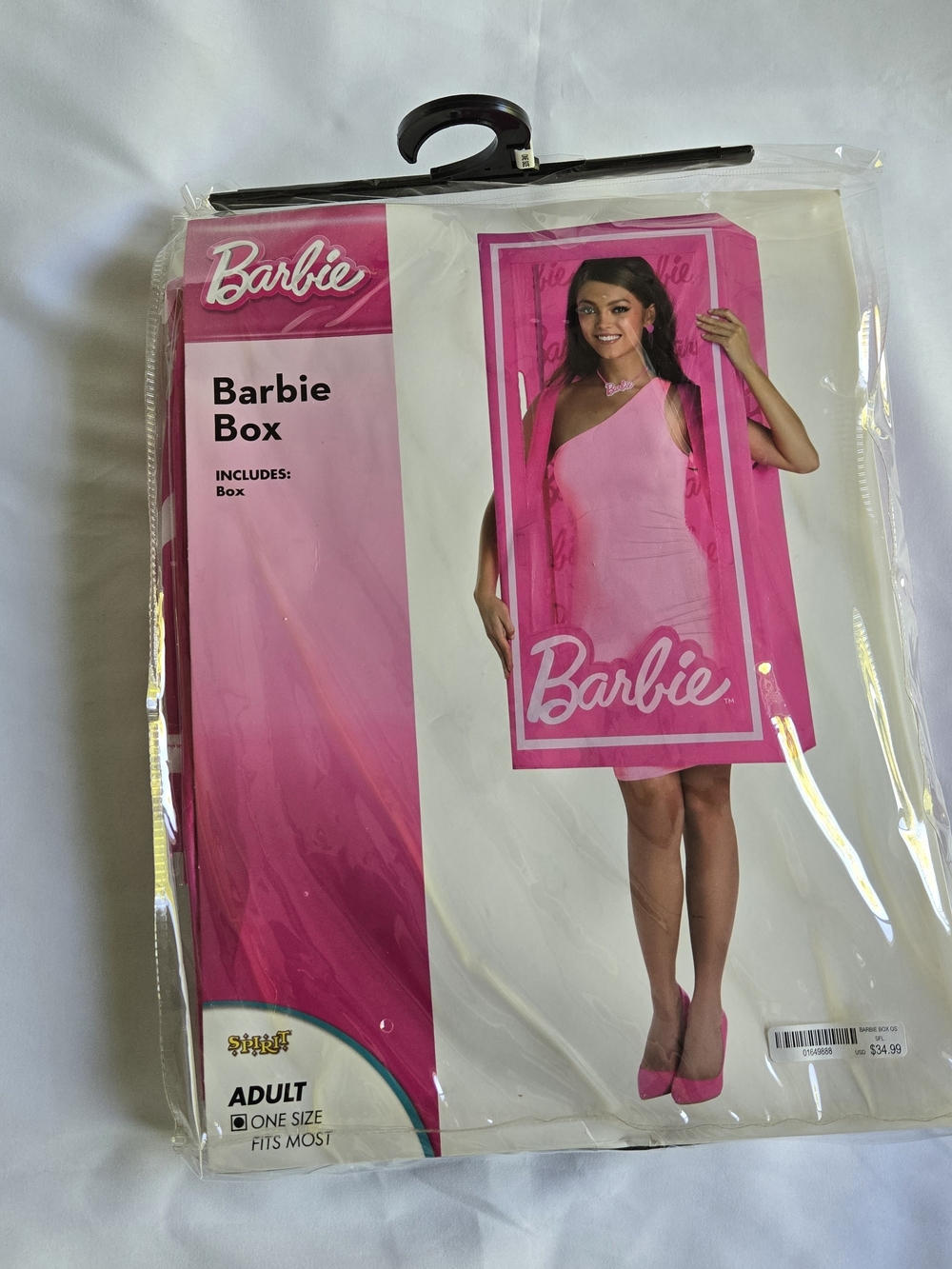Barbie Box Halloween Costume Adult One-Size In Original Packaging Spirit